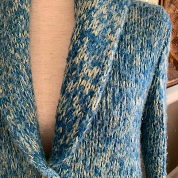 Motel Rocks Womens Cardigan Sweater Shawl Collar Front Pockets - Picture 6 of 9